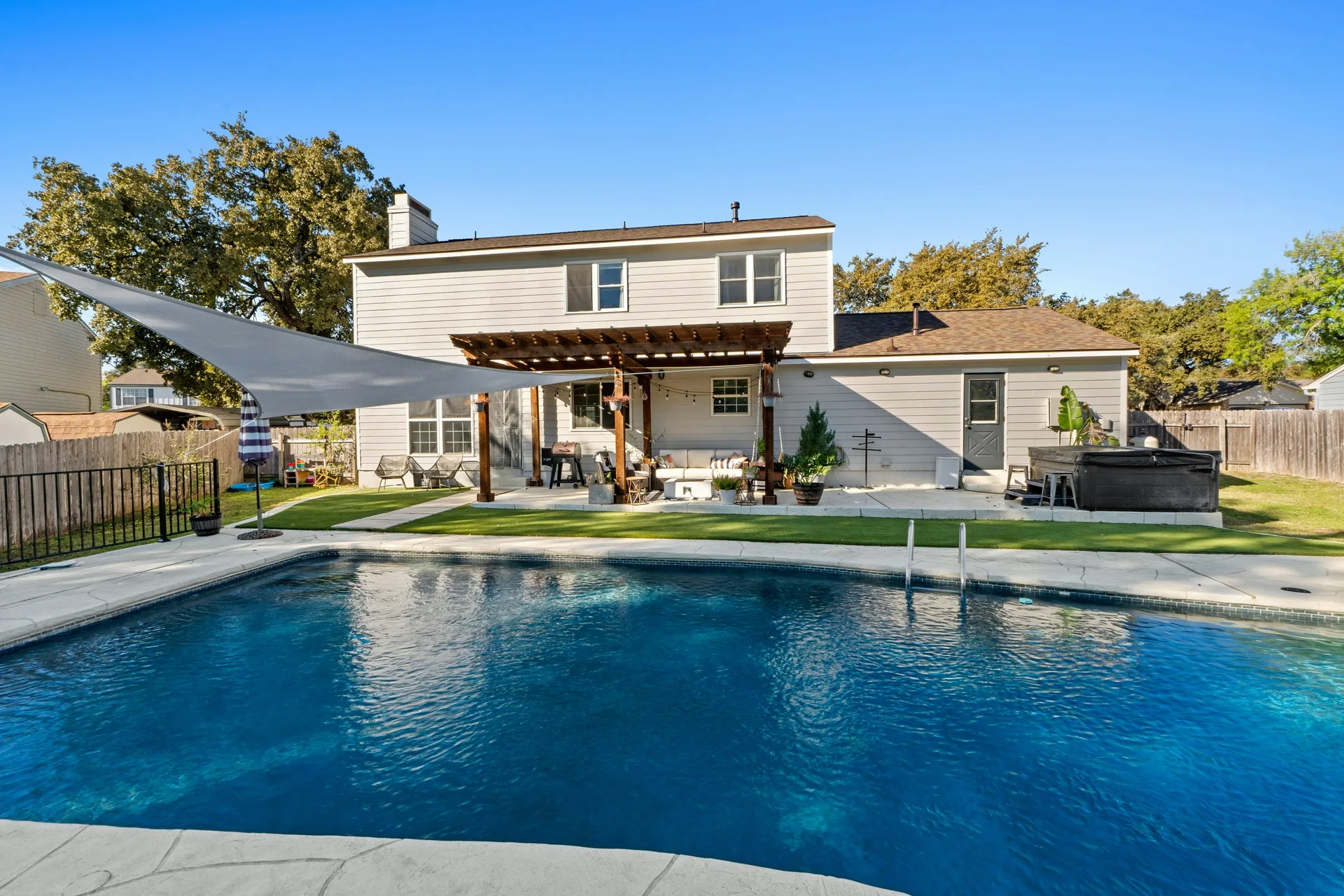 Enchanting Gracywoods Retreat with Pool, Multiple Living Spaces, and Near Domain & Q2 Stadium! photo 29