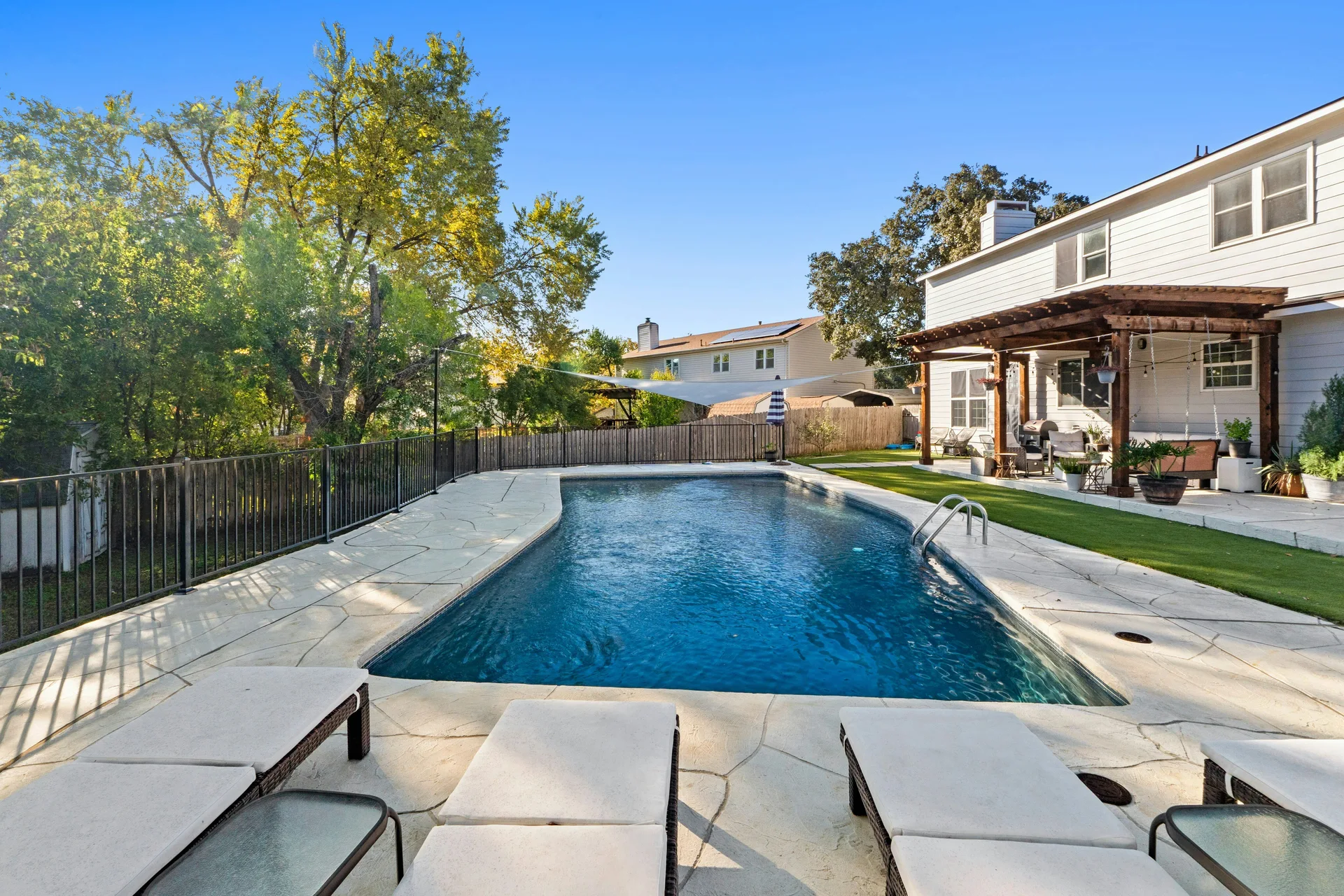 Enchanting Gracywoods Retreat with Pool, Multiple Living Spaces, and Near Domain & Q2 Stadium! photo 28