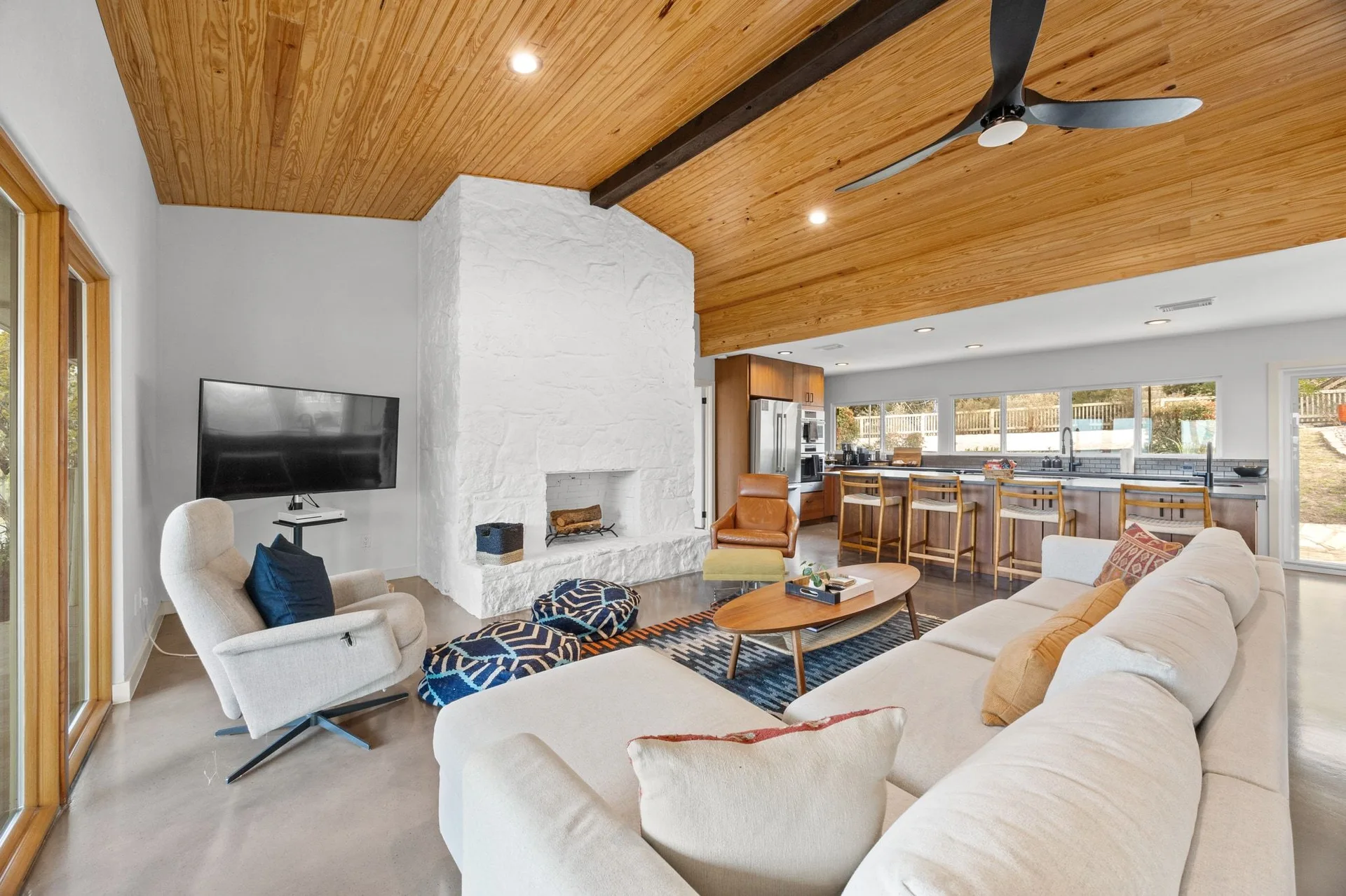 The Ultimate Hilltop Modern Ranch Escape | Upgraded Deck w/ Pool, Panoramic Views, Near Lake Travis and Golf Course
