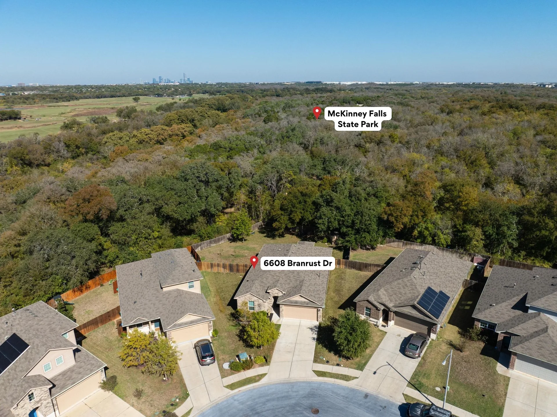 Rare 0.302-Acre Cul-de-Sac Gem Backing to McKinney Falls State Park | Largest 1-Story Plan