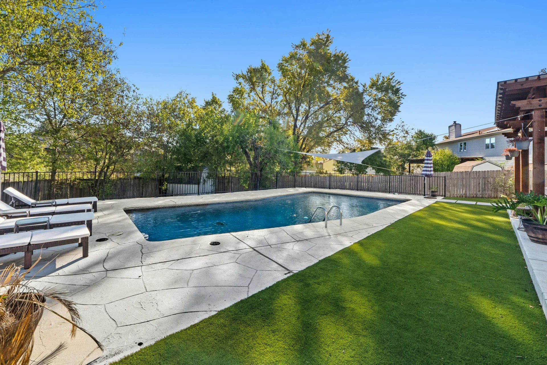 Enchanting Gracywoods Retreat with Pool, Multiple Living Spaces, and Near Domain & Q2 Stadium! photo 27
