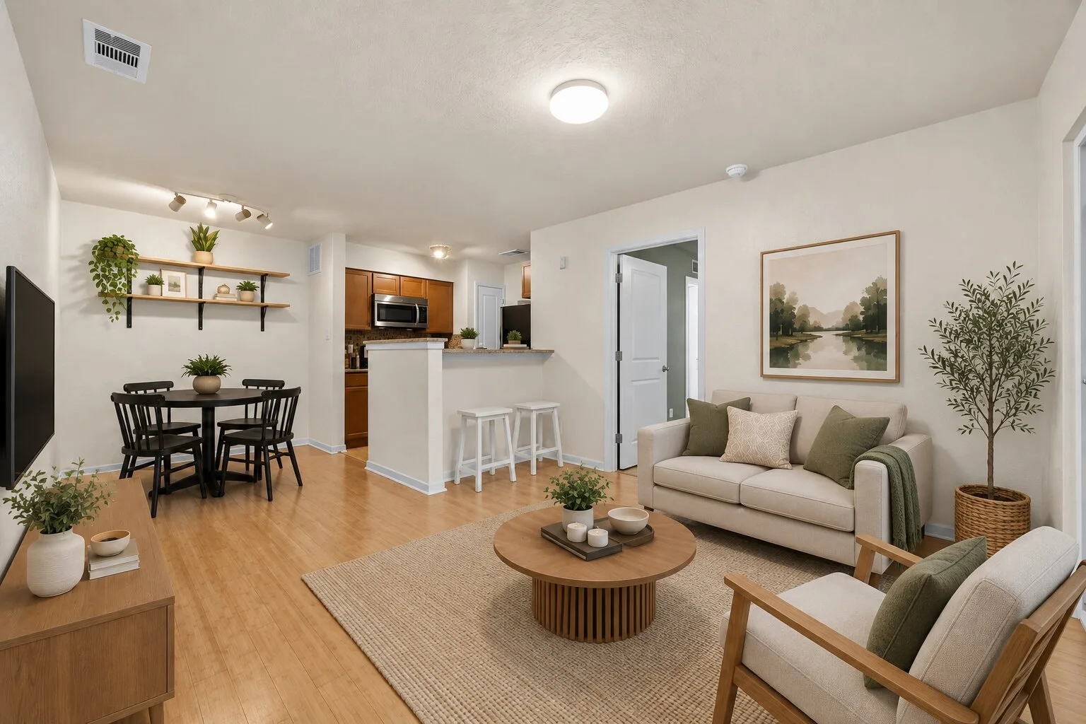 Top-Floor Condo Retreat in Gated Ivy Condos | Private Balcony + Tree-Filled Views