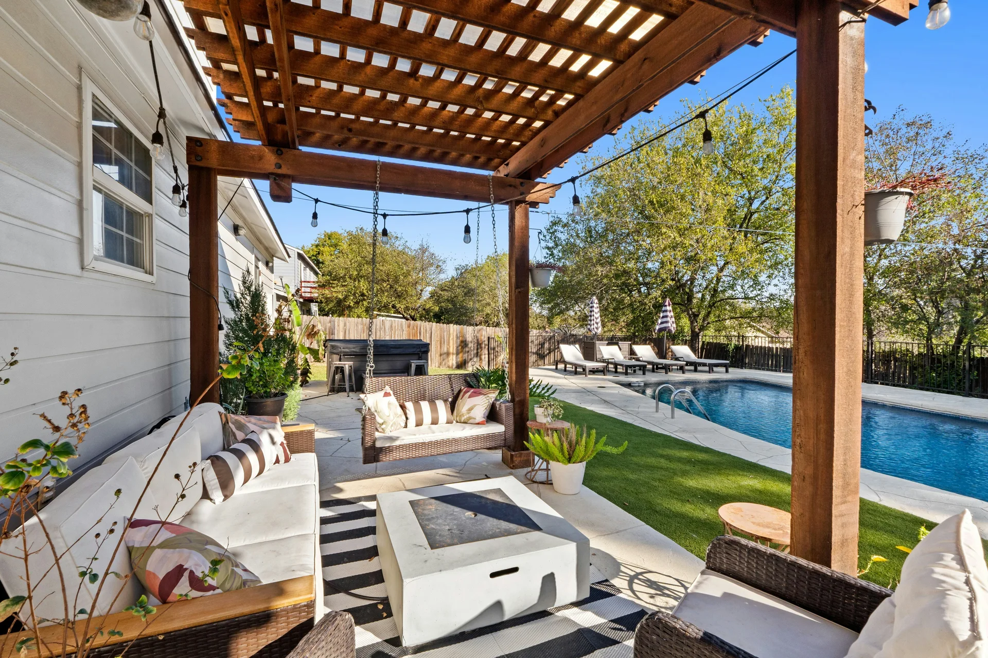 Enchanting Gracywoods Retreat with Pool, Multiple Living Spaces, and Near Domain & Q2 Stadium! photo 31
