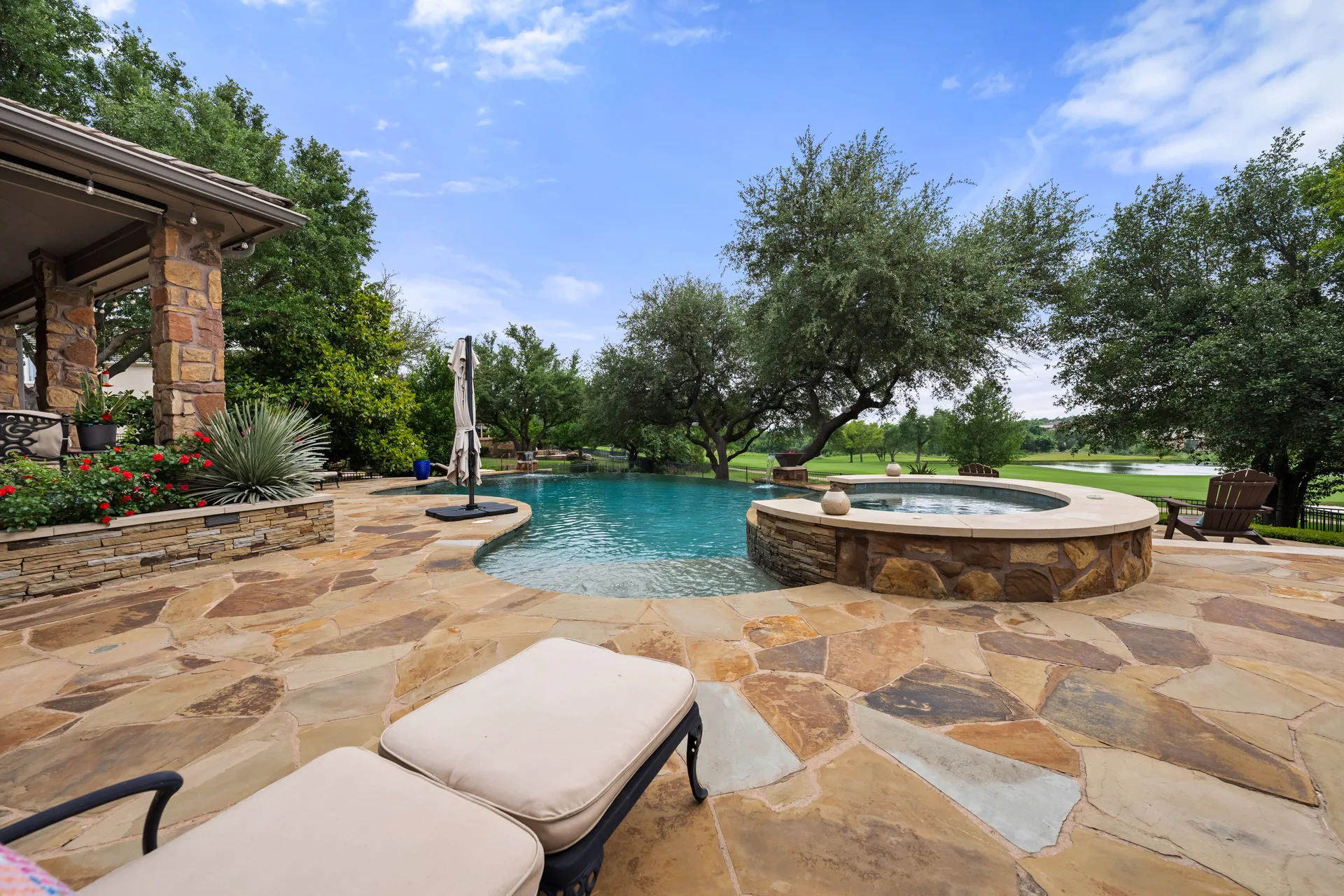Luxurious Golf Course Estate with Unmatched Views & Resort-Style Backyard | Overlooking the Scenic 13th Hole Fairway at UT Golf Club in Steiner Ranch photo 2