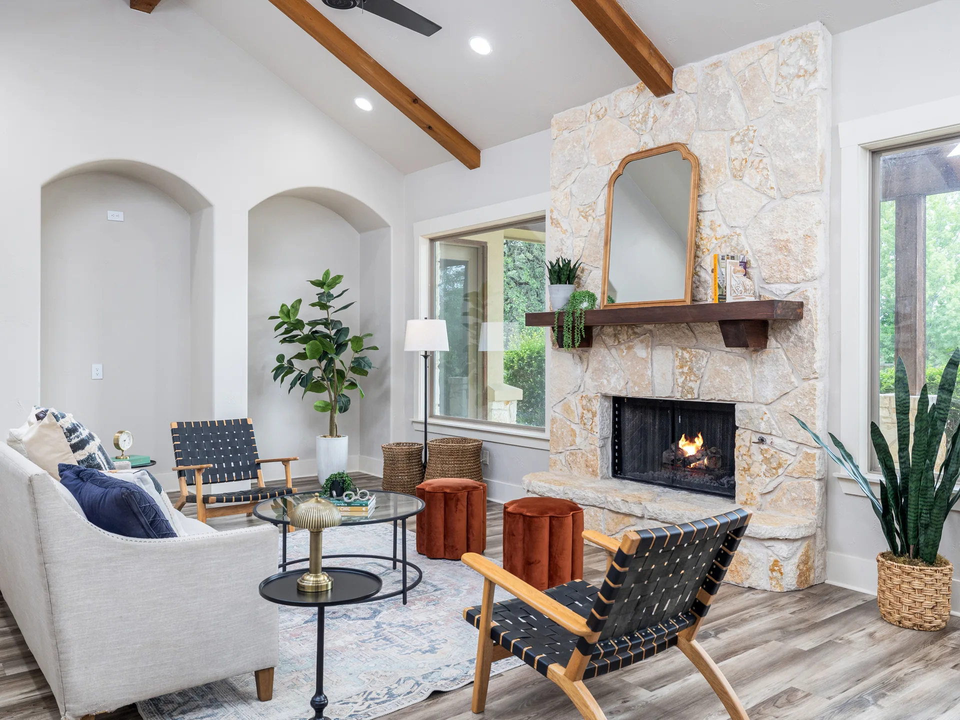 Private 1-Acre Retreat in Beltorre | Single-Story Gem w/ Dual Islands + Outdoor Fireplace photo 9